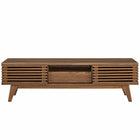Modway - Render 59 po Meuble TV, Noyer-Deux tablettes de rangement ajustables