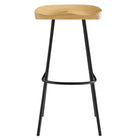 Modway - Concord Dos sans dos Tabourets de bar - Chêne - Ensemble de 2-8