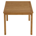 Modway - Vienna 34 po Carré Terrasse extérieure Bois de teck Table à manger, Naturel-Assemblée requise