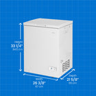 Danby - Congélateur coffre carré Diplomat 5 pi³ - Blanc-Thermostat mécanique monté à l’avant