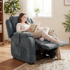 HOMCOM - Fauteuil de massage électrique avec moteur silencieux - gris foncé-Trois modes de massage, intensités et minuteries personnalisent le confort pour un soulagement complet du corps 