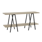 Manhattan Comfort - Console moderne Celine 47,24 po - Gris rustique-Parfait pour exposer des articles de décoration intérieure, des cadres, des bibelots et des trophées