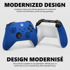 Xbox - Manette sans fil - Shock Blue -Nouvelle croix directionnelle hybride pour une entrée précise et familière 