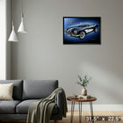 Corvette par Michael Fishel - Toile encadree - 31" x 22"-Prêt à accrocher - livré entièrement assemblé