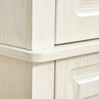 HOMCOM - Armoire de cuisine autoportante 71 po avec 4 portes et 2 grands compartiments - blanc vieilli-Couleur : Blanc vieilli 