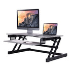 Rocelco - Rehausseur de bureau ajustable de luxe extra-large de 37" assis-debout - Gris-Avantages pour la santé: solution simple et abordable pour commencer à profiter des avantages pour la santé de rester debout pendant que vous travaillez