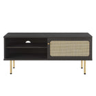 Modway - Cambria 47 po Meuble TV, Noir-Capsules de pied non marquées