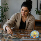 Oscardo - Casse-tête Daning Women de Leah Dorion avec motif artistique autochtone - 1000 pièces-Carton laminé mat – Finition durable et antireflet pour une expérience de casse-tête lisse et agréable