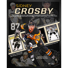 Frameworth - Sidney Crosby Penguins de Pittsburgh collage de carriere - impression encadree - 18 po l x 22 po H-Sous licence officielle de la LNH et de l'AJLNH mettant en vedette Sidney Crosby - triple champion de la Coupe Stanley et l'un des plus grands compteurs de l'histoire de la LNH