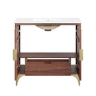 Modway - Daylight 36" Vanette de salle de bain - Noyer blanc-8