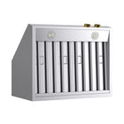 KUCHT KRH300-GL-C 30 po Hotte murale - avec commandes numériques - 900 CFM - Acier inoxydable/Or-8 in. round ducts vent for better ventilation performance and efficiency