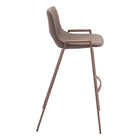 Zuo - Desi Tabouret de bar - Brun/Noyer - Ensemble de 2-Garantie limitée de 3 ans