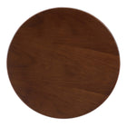 Modway - Lippa Rond de 20 po Bois Table d’appoint - Noyer noir-Assemblée requise