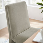 Modway - Emory Tissu tapis Fauteuil d’appoint de salle à manger - Lin-Arrivée entièrement assemblée