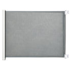 PawHut - Porte de Sécurité pour Animaux Rétractable - Gris-Convient aux ouvertures de moins de 45,3 po (115 cm) – parfait pour les escaliers, couloirs et corridors