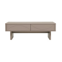 Manhattan Comfort - Table basse moderne Ella 120 cm - Moka-Table basse moderne pour salon