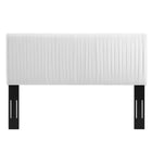Modway - Eloise Chenal Touffé Performance Velvet Tête de lit complète/Queen, Blanc-Tissu résistant aux taches durable