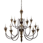 Modway - Nobility Plafond à lumière suspendue Chandelier candélabre-Besoin de 15 ampoules E12 de 25 W (non incluses)