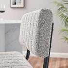 Modway - Parity Boucle Tabourets de comptoir - Taupe noir - Ensemble de 2-Rembourrage en mousse dense
