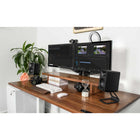 Kanto - Haut-parleurs de bureau de référence 100 W avec USB-C, RCA et Bluetooth 5.0 - Noir mat, Paquet de 2-Chaque haut-parleur mesure: 3,9 po L x 5,6 po P x 6,9 po H