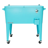 Permasteel - Glacière de patio 80 pintes - Turquoise-80 QT Rolling Patio Cooler