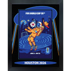 Houston 2026 FIFA World Cup - Photoglass encadre - 20" x 26"-Affiche officielle de ville hote FIFA Coupe du Monde 2026