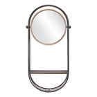 Zuo - Étagère miroir Saroni - Gris antique-Dimensions: 5,1 po L x 15,0 po L x 28,0 po H