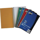 Hilroy - Cahier à 3 sujets - 9 1/2 po x 6 po - couleurs variées - 300 pages-Comporte des séparateurs en papier manille résistant entre les sections