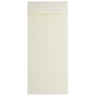 JAM Paper Enveloppes-pochette Strathmore avec fermeture gommée, 5 x 11 1/2 po, blanc naturel, paq./100-Blanc naturel