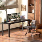 HOMCOM - Grand bureau d'ordinateur - 70,9 po L x 23,6 po l x 29,5 po H - noir-Sert de table à manger et de petite table de conférence, usage polyvalent