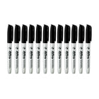 Hilroy - Marqueurs permanents, marqueur permanent, faible odeur, pointe fine, noir, paquet de 12-8