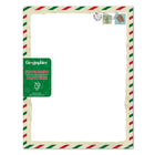 Geographics - Papeterie à Bordure Carte de Fêtes 8,5 po l x 11 po H , 70 Pqt-Compatible avec les imprimantes jet d'encre 