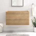 Modway - Render Support mural de 36" Armoire de toilette de salle de bain (lavabo non inclus) - Chêne-Coiffeuse à grains de noyer