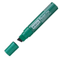 Pentel - Marqueur Permanent, Pointe Biseautée Extra-grasse, Encre Verte - Paquet de 6-Pointe biseautée extra large pour un lettrage et des marquages bien visibles 