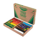 Crayola - 240 crayons de couleur format Classpack-Les mines grasses et souples résistent au bris.