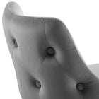Modway - Adorn Performance Velvet Tabouret de comptoir - Gris-Capacité du poids de la chaise : 300 lb
