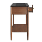 Modway - Zaire 48" Meuble de salle de bain à double lavabo - Noir noyer-9