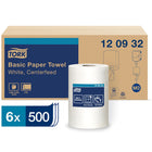 Tork - Essuie-mains doux à dévidage central Advanced - 2 épaisseurs - Blanc - 500 feuilles/rouleau - 6 rouleaux/boîte-De haute qualité et à haut pouvoir absorbant, cela signifie moins de serviettes utilisées et une expérience client améliorée.