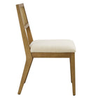 Modway - Nimba Faux rotin Tissu Chaises de salle à manger Ensemble de 2 - Ivoire à tissage de bruyère-7