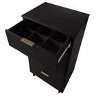 Manhattan Comfort - Granville commode moderne haute et étroite 23,62" - noir-Doté d'une épaisseur de panneau de 25 mm, fabriqué en bois massif de haute qualité et en bois massif