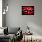 Camaro par Michael Fishel - Toile encadree - 31" x 22"-Prêt à accrocher - livré entièrement assemblé