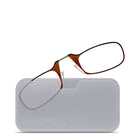 ThinOptics 2.0Marron Lecteur avec Pod Blanc Universel - Marron-Le produit comprend les lunettes de lecture ThinOptics et l'étui universel avec un adhésif sans résidu à coller sur votre téléphone / étui ou toute autre surface dure et plate