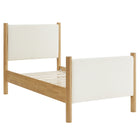 Modway - Maven Taille jumelle Boucle Tapis Lit de plateforme, Feather Oak-Cadre de lit en bois