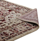 Modway - Grania Turc floral vintage orné Tapis de 5 pi l x 8 pi L - Bourgogne et Tan-Haute densité / Tissé à la machine