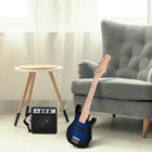 HOMCOM - Guitare électrique pour enfants 30 po, taille 3/4, kit de démarrage pour débutant avec amplificateur 5W-Parfaite pour les enfants ou les débutants qui souhaitent jouer de la guitare 