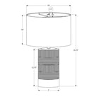 Monarch Specialties - Luminaire - 24 po H Lampe De Table - Résine Noire - Abat-Jour Ivoire / Crème - Contemporain-Avec un cordon de 6 pieds de long, placez cet accessoire décoratif sur une table d'appoint ou latérale dans votre salon ou votre bureau à domicile, ou sur votre table de chevet pour un style moderne dans votre chambre à coucher