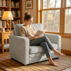 HOMCOM - Fauteuil d’appoint effet velours avec large assise pour salon - gris-Structure métallique renforcée et pieds en bois massif assurant une grande stabilité et durabilité    
