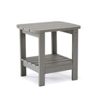Backyard Lifestyles - Table d'appoint avec tablette - Gris clair-Polystyrène durable et résistant aux intempéries de type HIPS, polystyrène à haute résistance aux chocs.