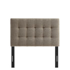 Modway - Lily Rembourré Tête de lit taille jumelle, Taupe-Construction rembourrée