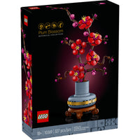 LEGO - Botanicals Icons Fleur de Prunier - 327 Pièces-Ensemble de construction de décoration de fleurs LEGO Icons Plum Blossom pour adultes